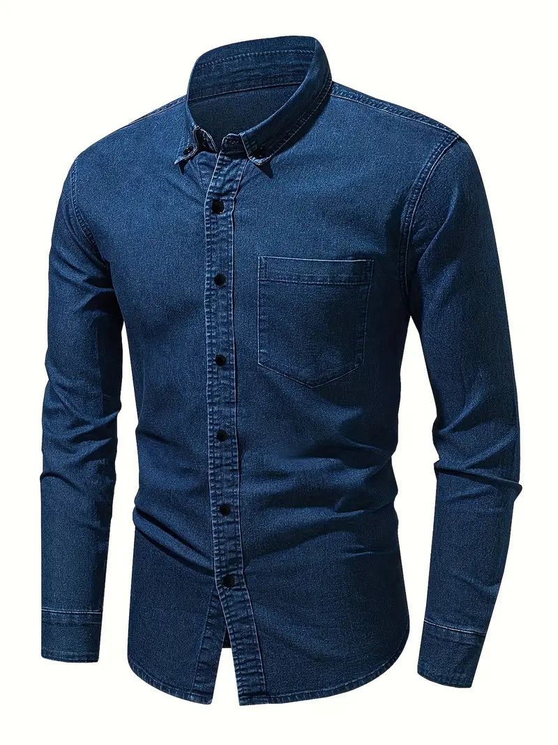 Alexander – chemise en jean à manches longues pour homme