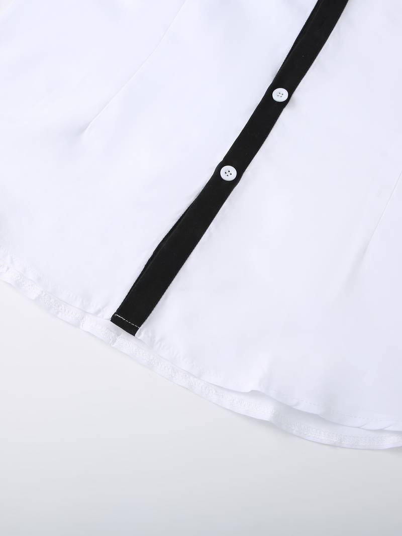 Anthony – chemise décontractée boutonnée contrastée pour homme