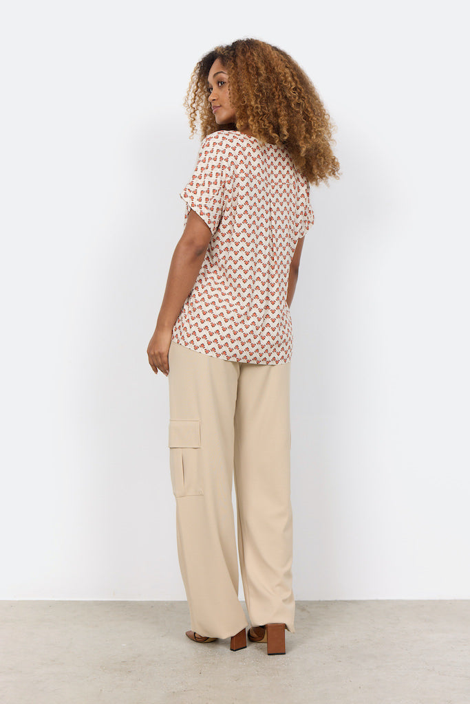 Bellachicha Bluse mit Retro Print