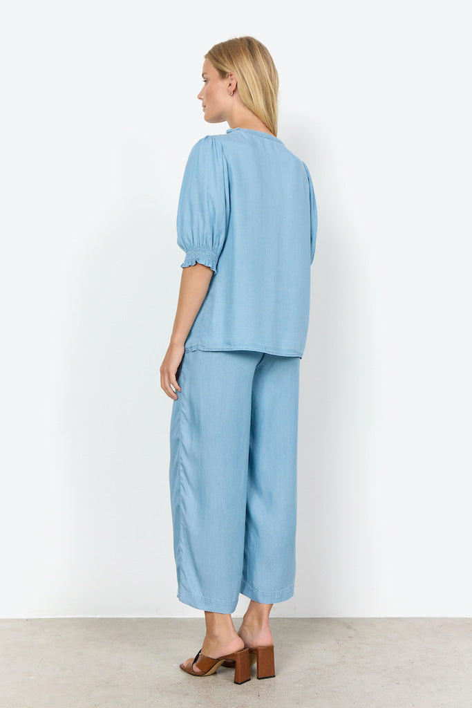 Bellachicha Bluse in Jeansoptik
