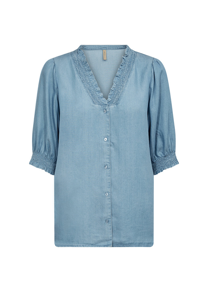 Bellachicha Bluse in Jeansoptik