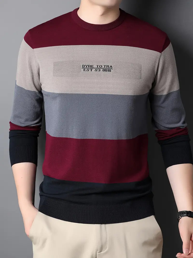 Ryan – pull décontracté à blocs de couleurs