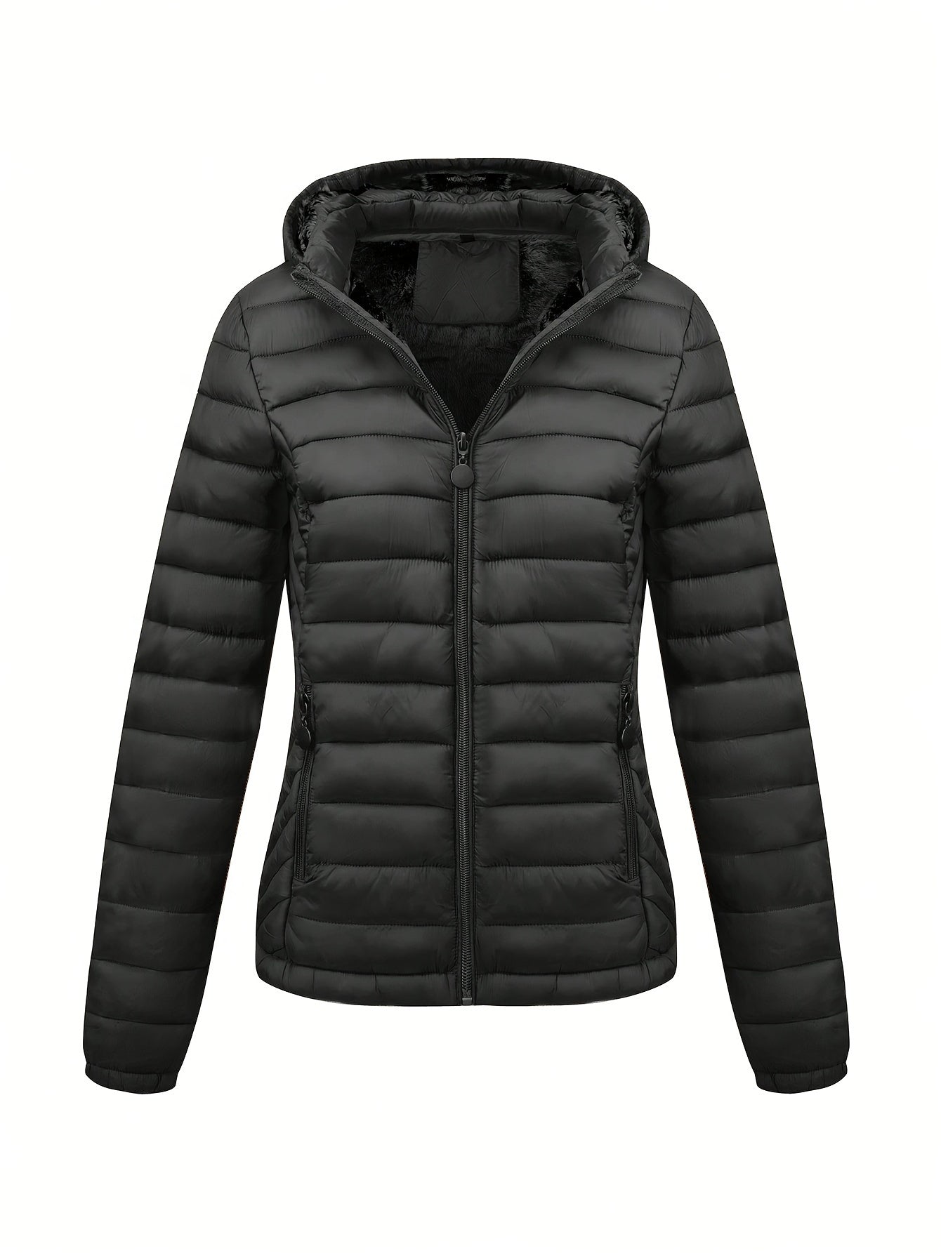 Wikran | Manteau bouffant à capuche zippé pour femme