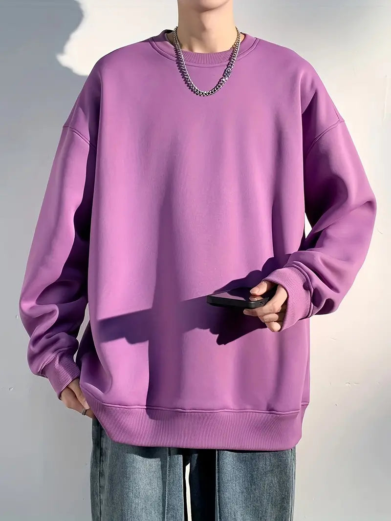 Robert – pull ras du cou vibrant pour homme