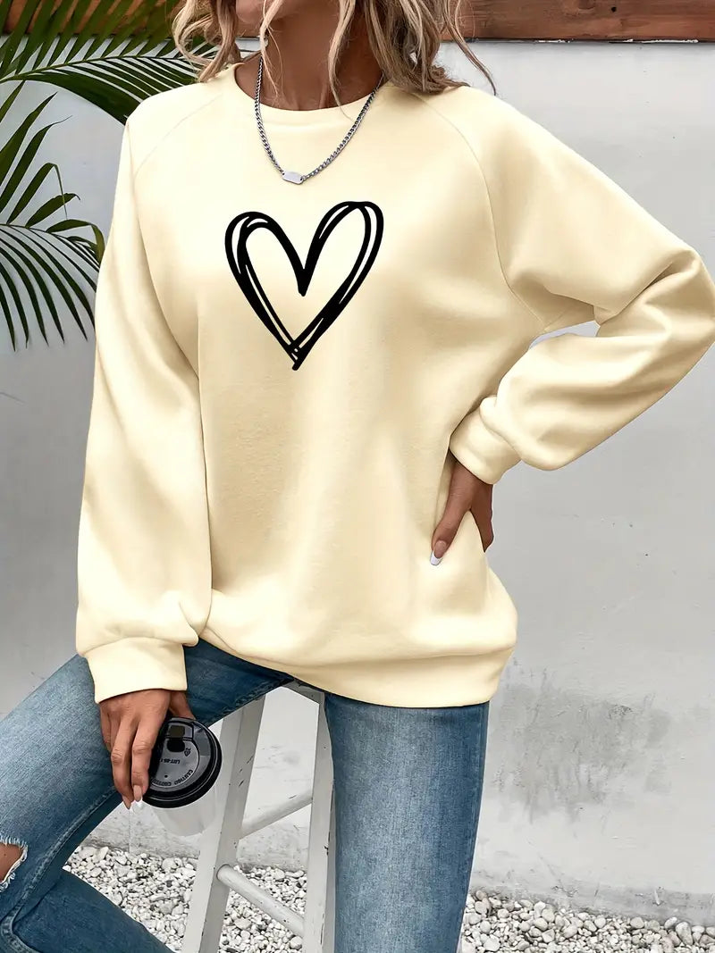 Emily – pull élégant à motif cœur