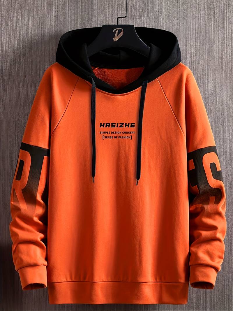 David – Sweat à capuche oversize décontracté pour homme