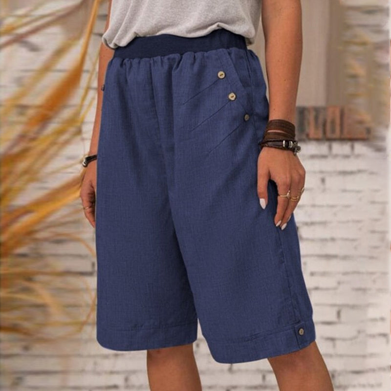 Pantalon décontracté uni pour femme