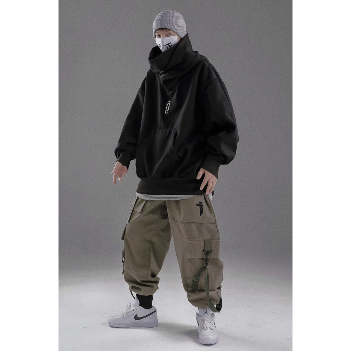 Uffe - Sweat à capuche double col Ninja