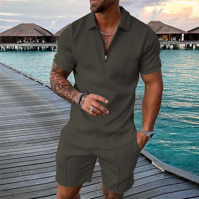Polo décontracté imprimé pour homme