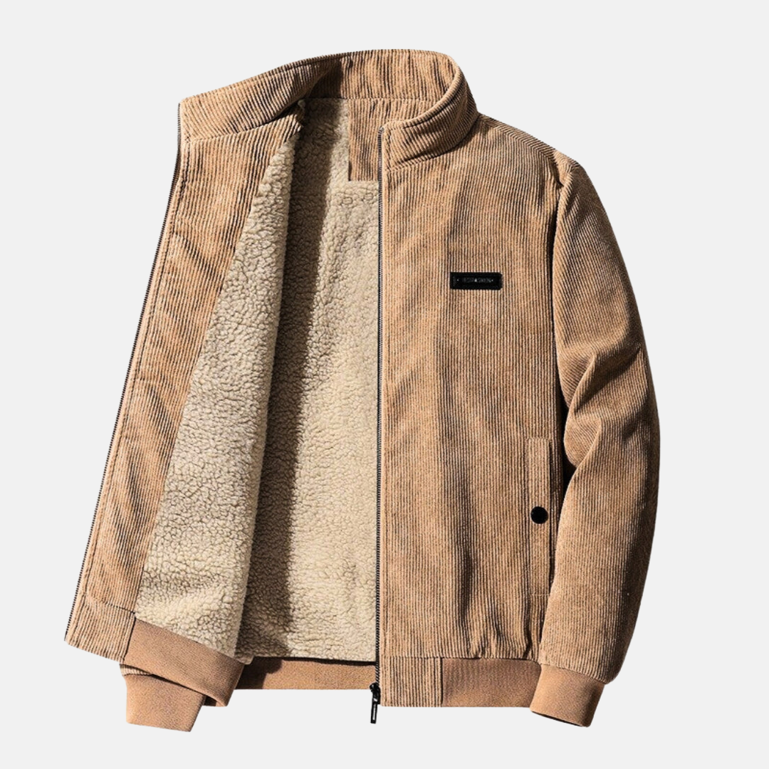 Uilana | Kordjacke mit Sherpa-Futter