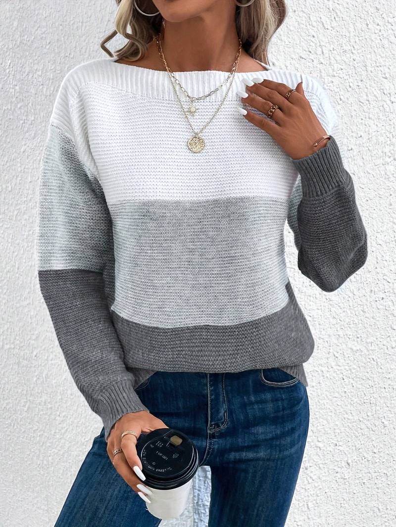 Lyra – pull col rond élégant