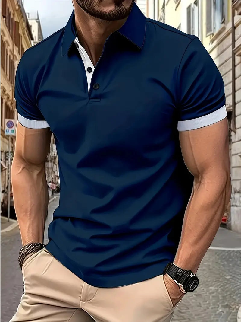 William – chemise colorblock décontractée pour homme