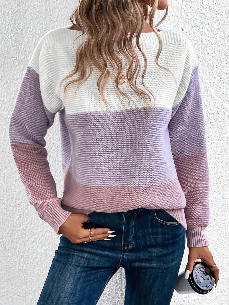 Lyra – pull col rond élégant