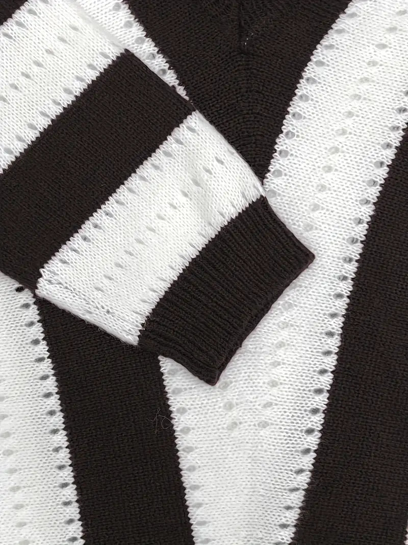 Grace – pull rayé col V