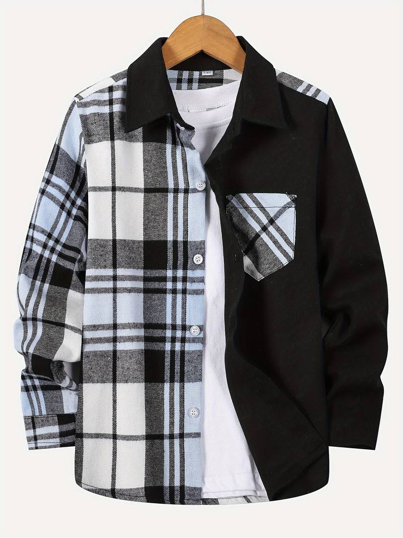 William – chemise à carreaux color block pour homme