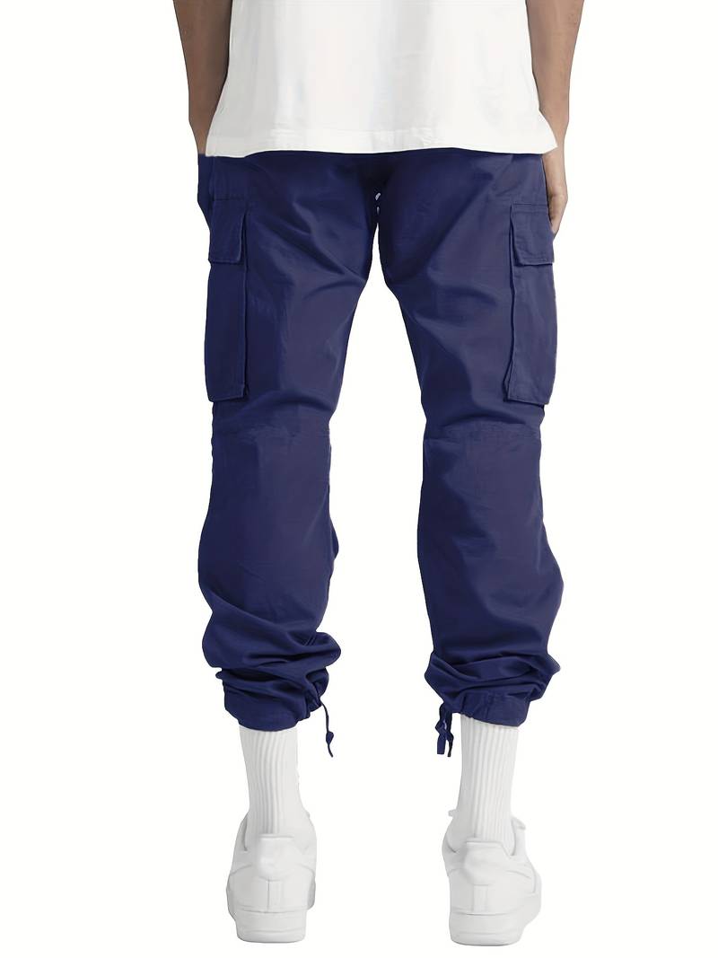 Ryan – mélange de coton uni avec plusieurs poches à rabat pour homme