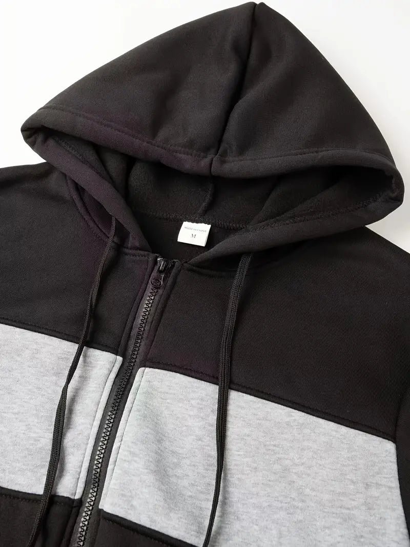 Finnegan – sweat à capuche zippé à blocs de couleurs
