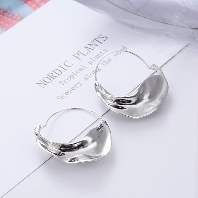 Micara - Boucles d'oreilles pendantes tourbillonnantes