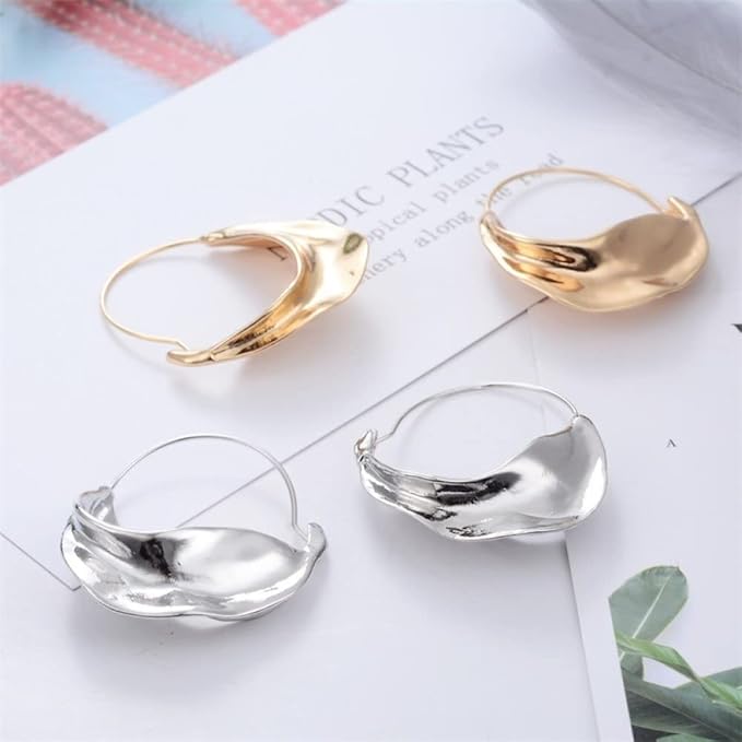 Micara - Boucles d'oreilles pendantes tourbillonnantes