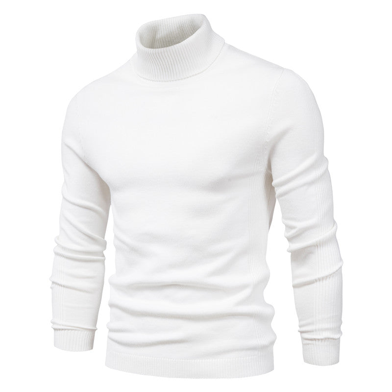 Dragan - Pull à col roulé Basic Kasjmier Base pour Homme