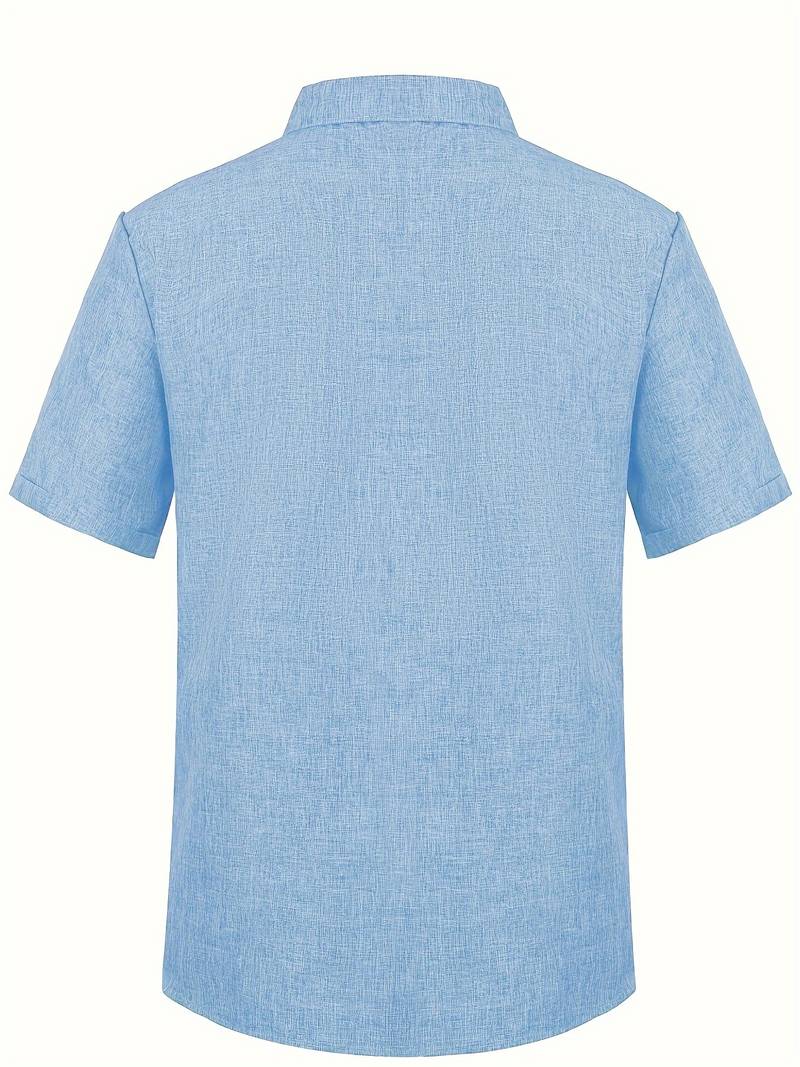 Alexander – chemise élégante à manches courtes boutonnée pour homme