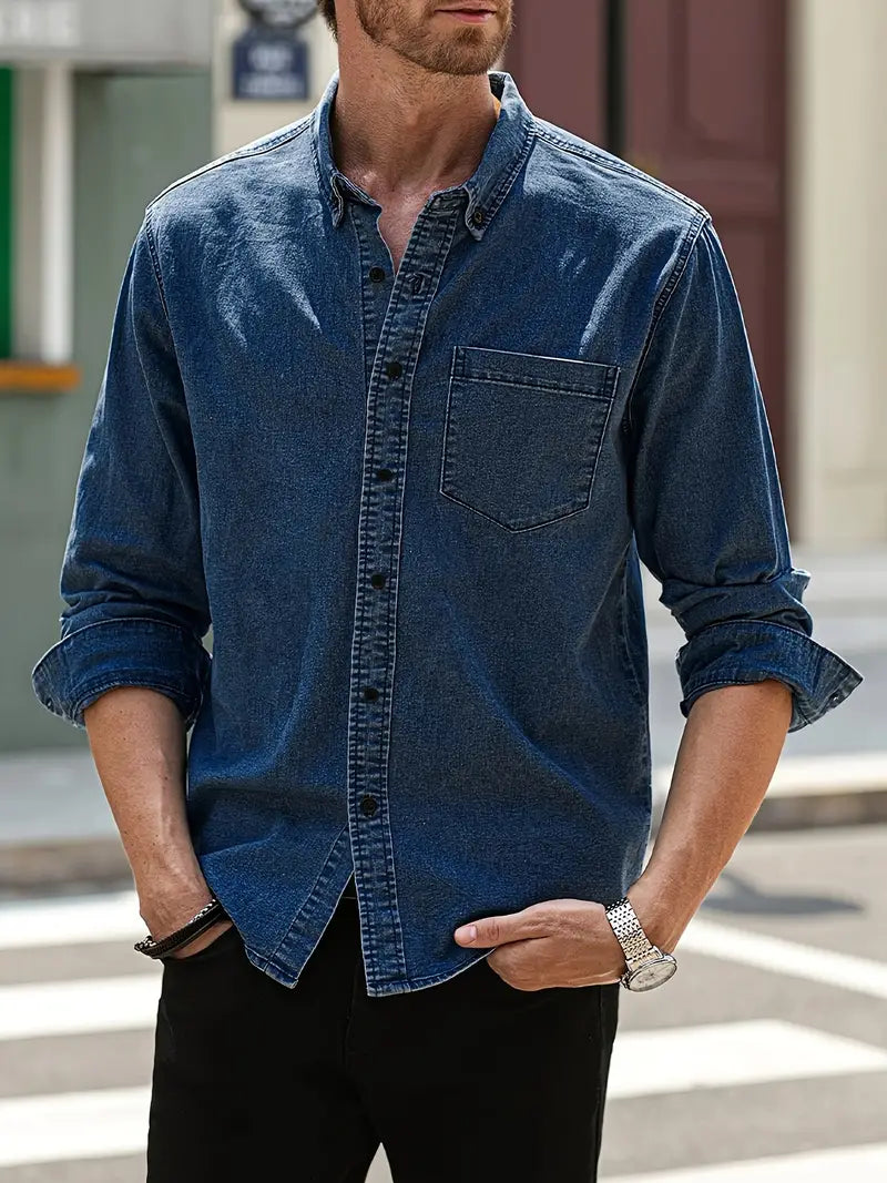 Alexander – chemise en jean à manches longues pour homme