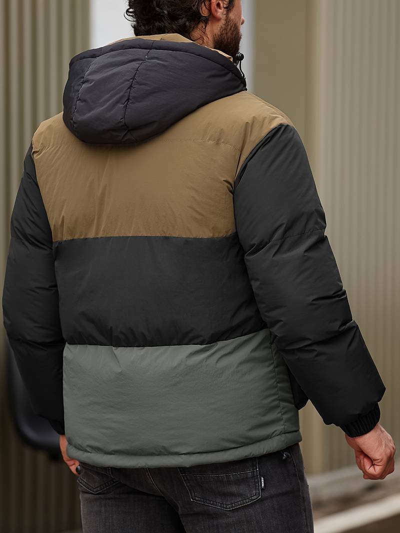 Finn – veste décontractée matelassée à blocs de couleurs pour homme