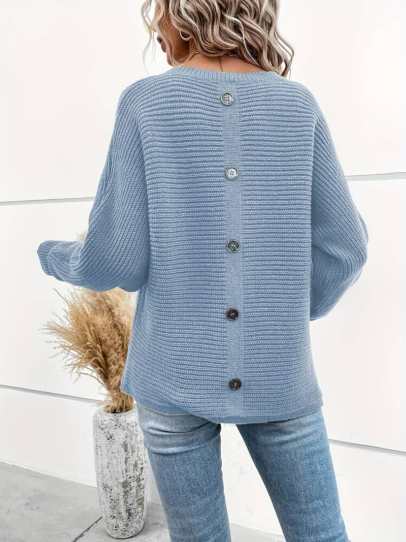 Delphine – pull col rond élégant pour le printemps