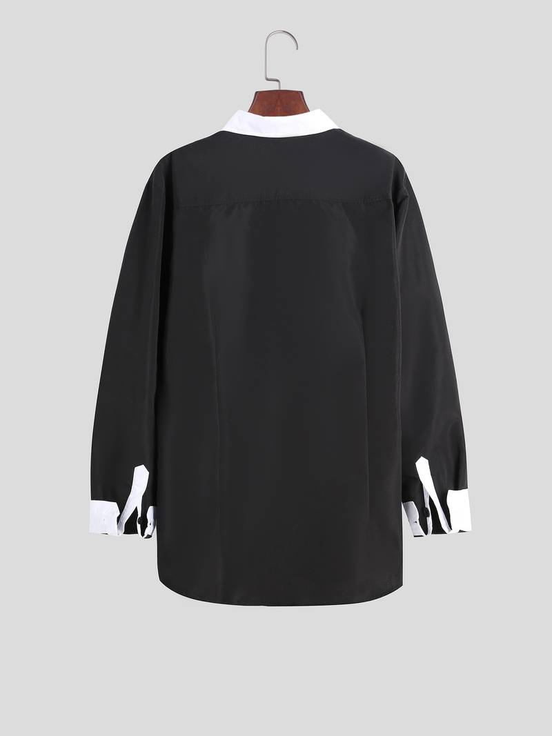 Anthony – chemise décontractée boutonnée contrastée pour homme