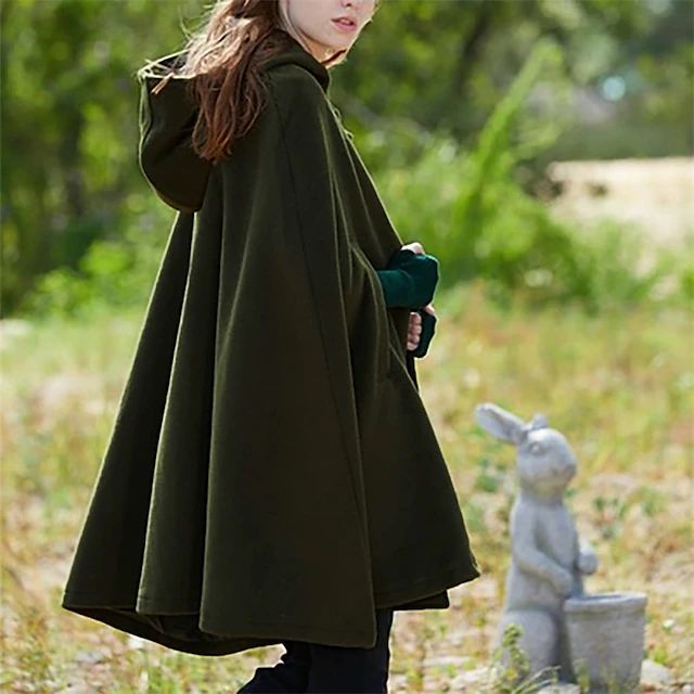 Zara - Manteau court à capuche vintage pour femme