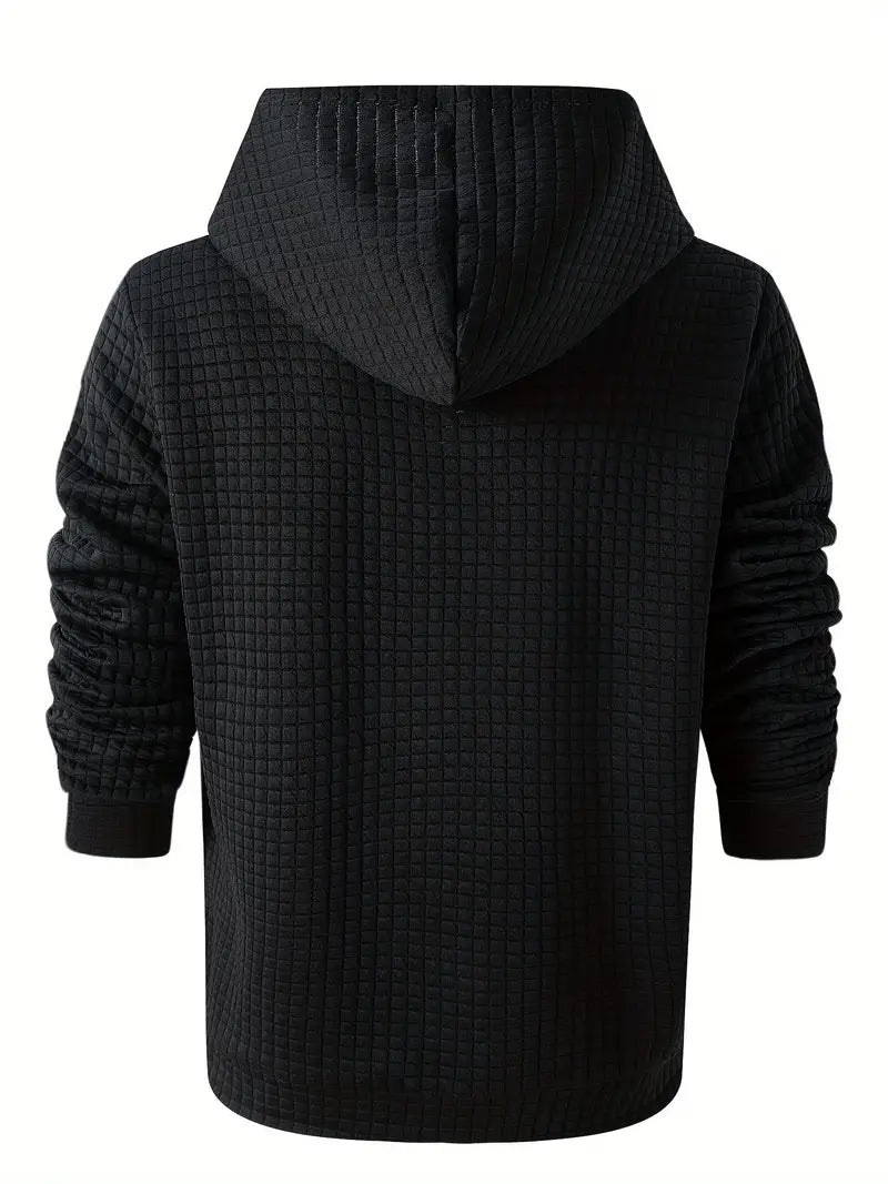 Benjamin - Sweat à capuche gaufré léger pour homme