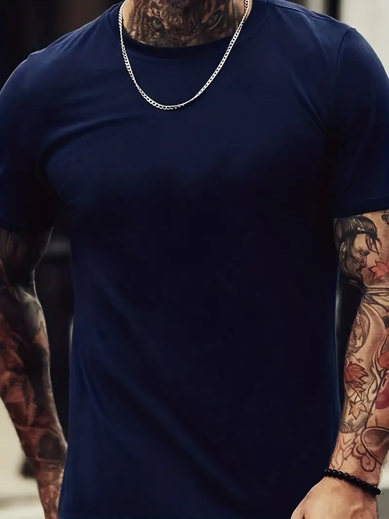 Xander – T-shirt classique à col rond pour homme