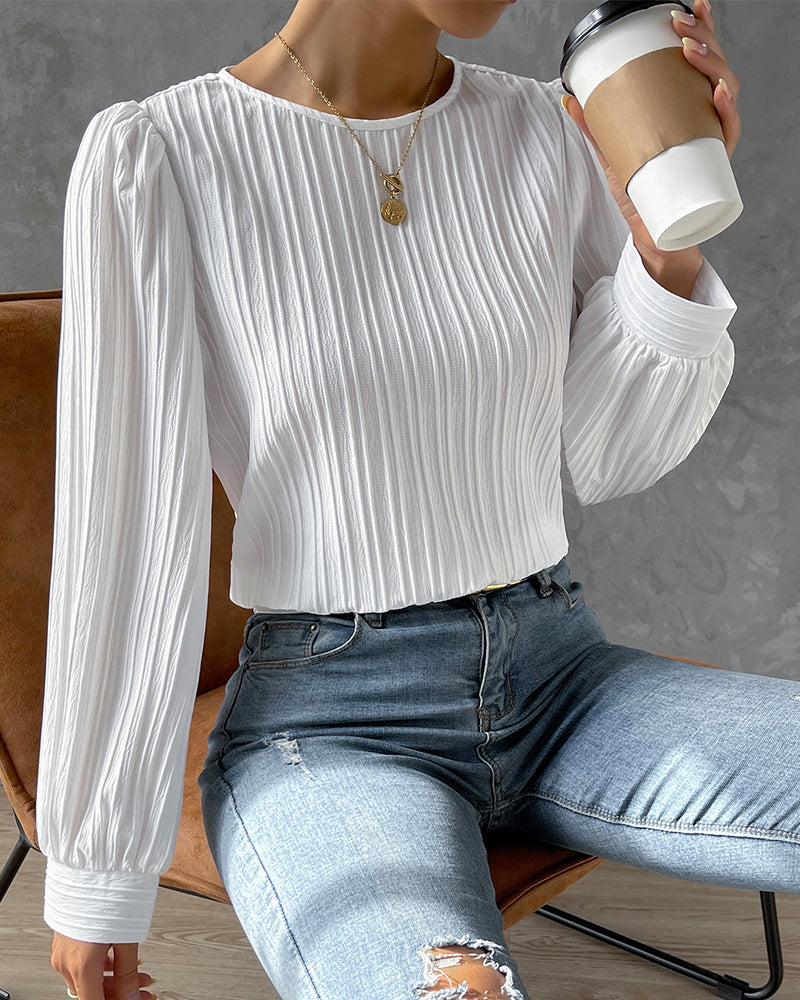 Bellachicha – Bluse mit Rundhalsausschnitt