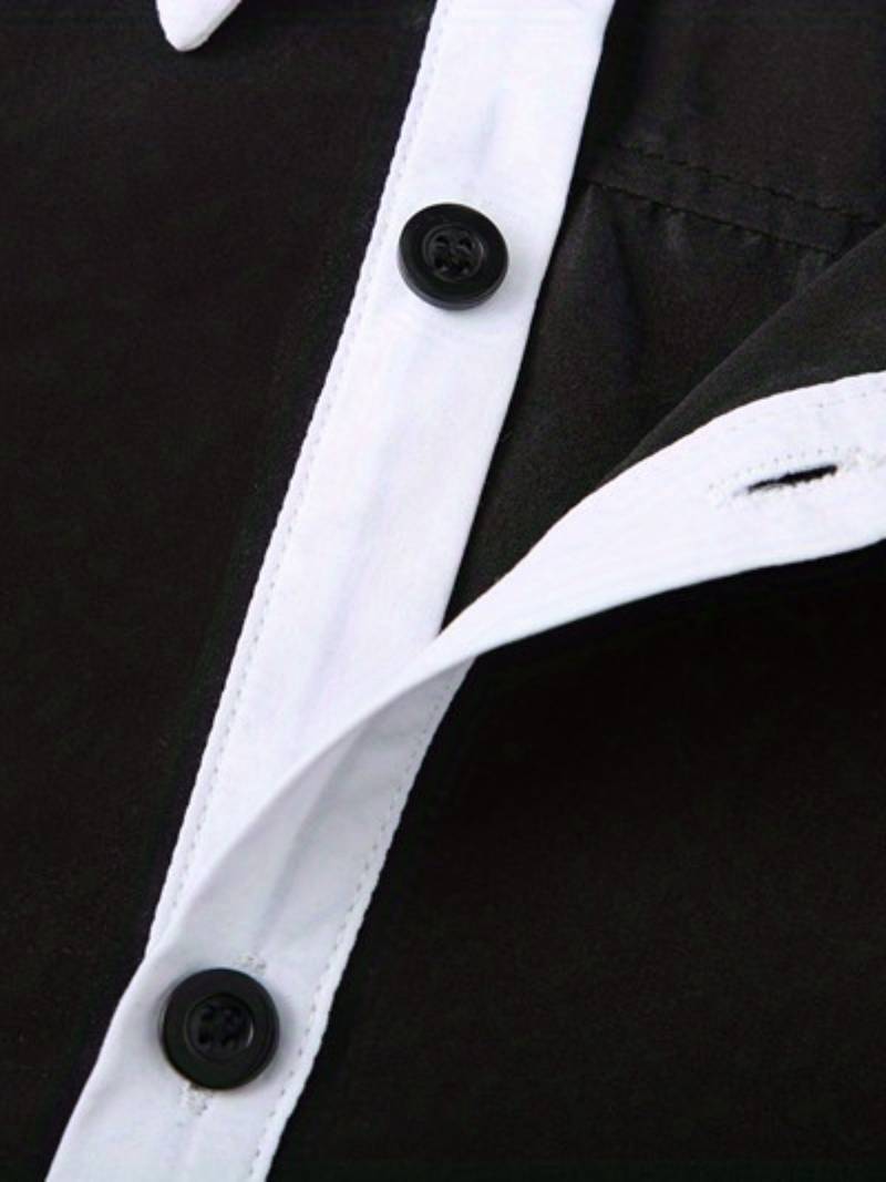 Anthony – chemise décontractée boutonnée contrastée pour homme