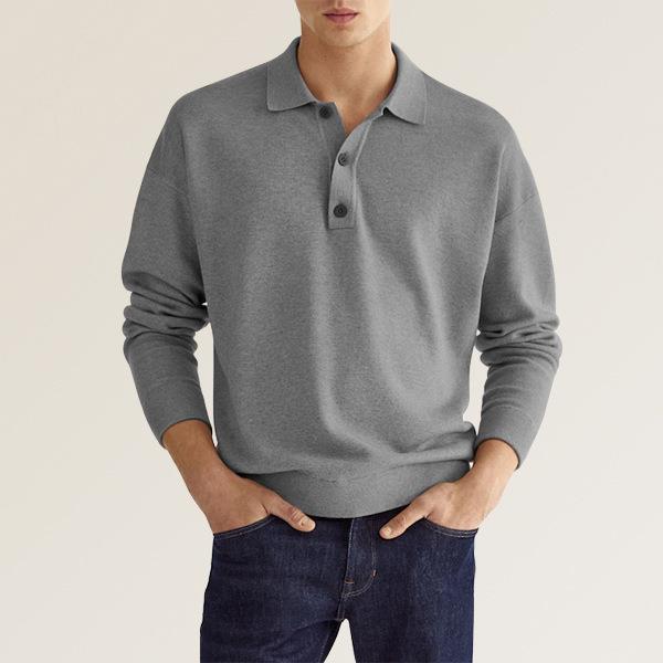 Helmut - T-shirt col V à manches longues pour homme
