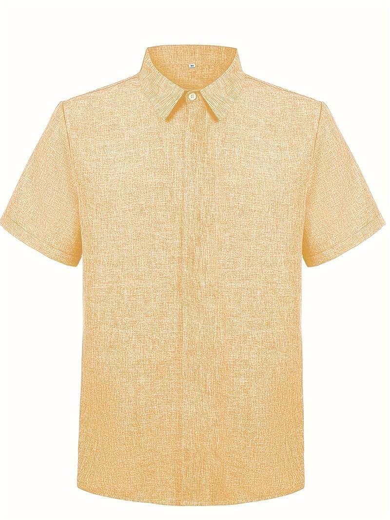 Alexander – chemise élégante à manches courtes boutonnée pour homme