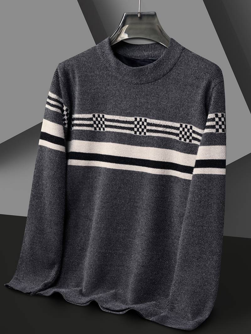 Matthew – Pull rayé à manches longues pour homme