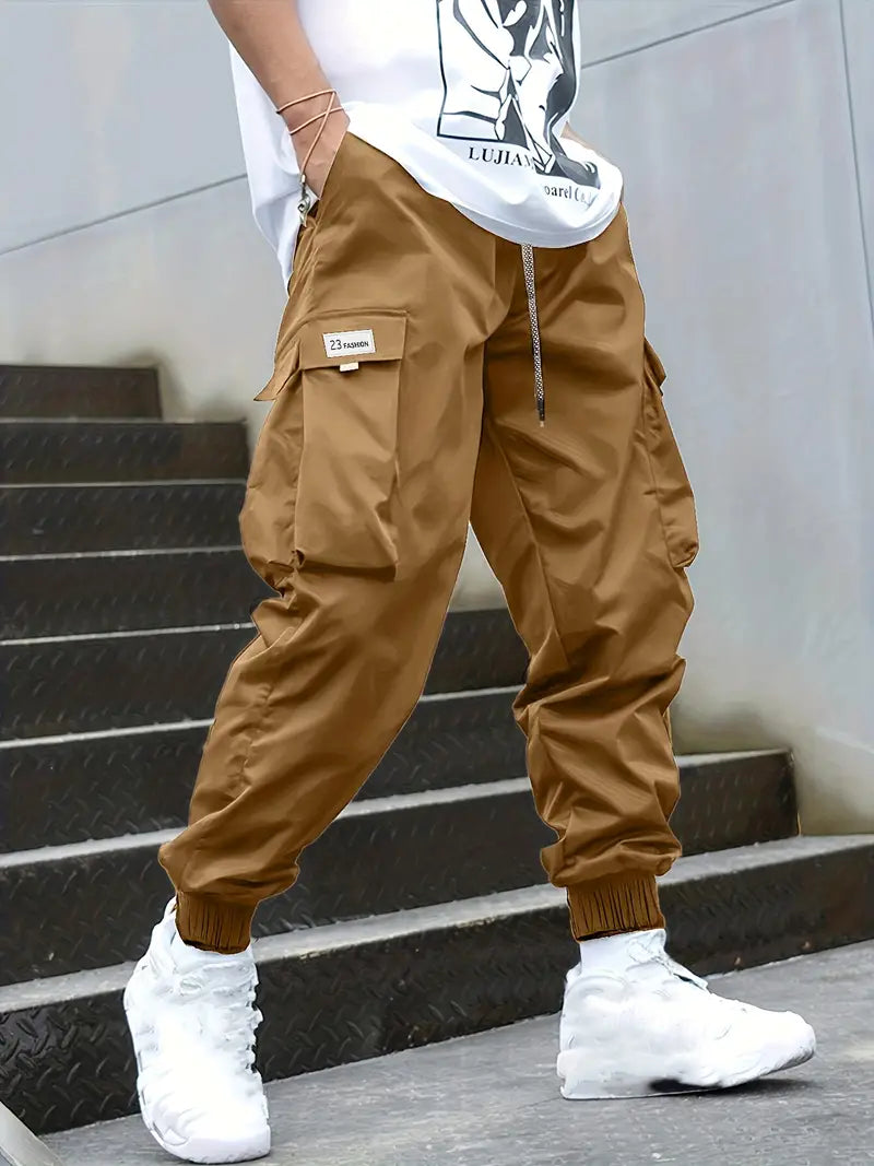 Patrick – Pantalon cargo à cordon pour homme