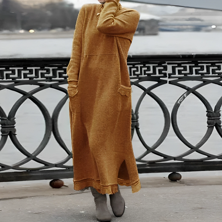 Abbie - Robe longue d'hiver décontractée