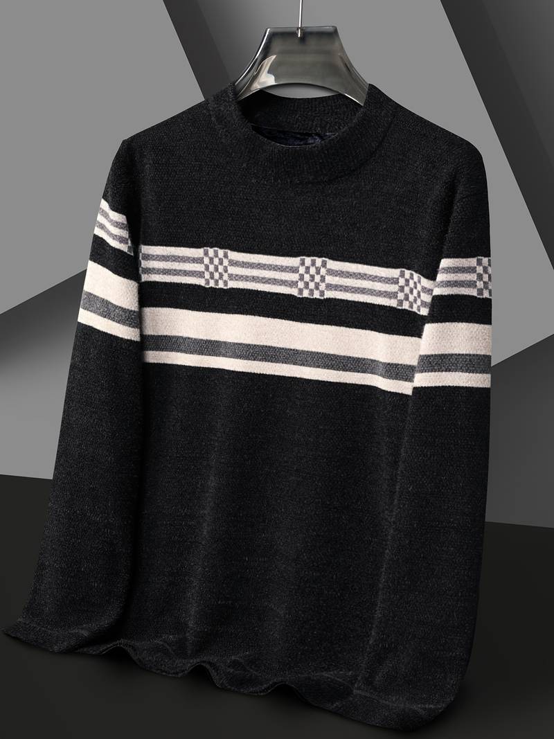 Matthew – Pull rayé à manches longues pour homme