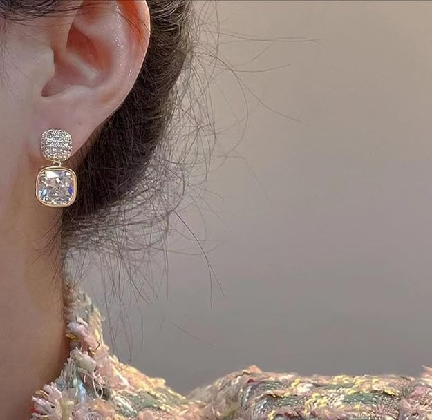 Micara - Cubes de Cristal - Boucles d'Oreilles