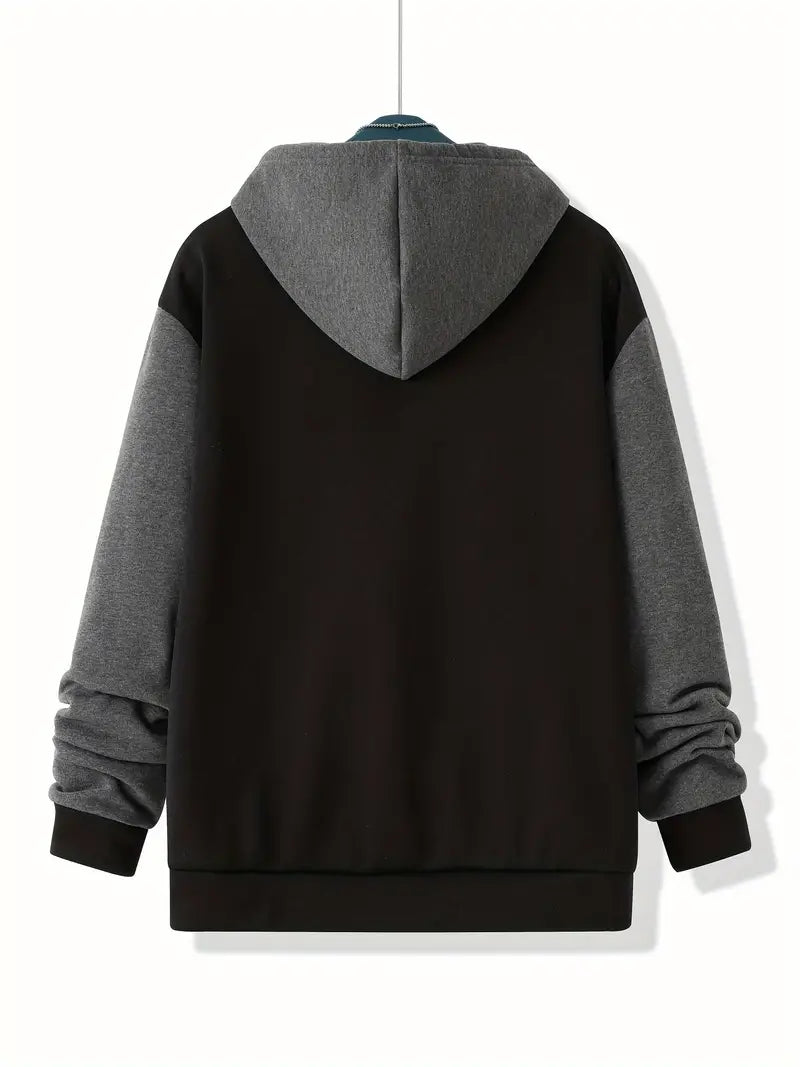 Charles – Sweat à capuche contrasté pour homme