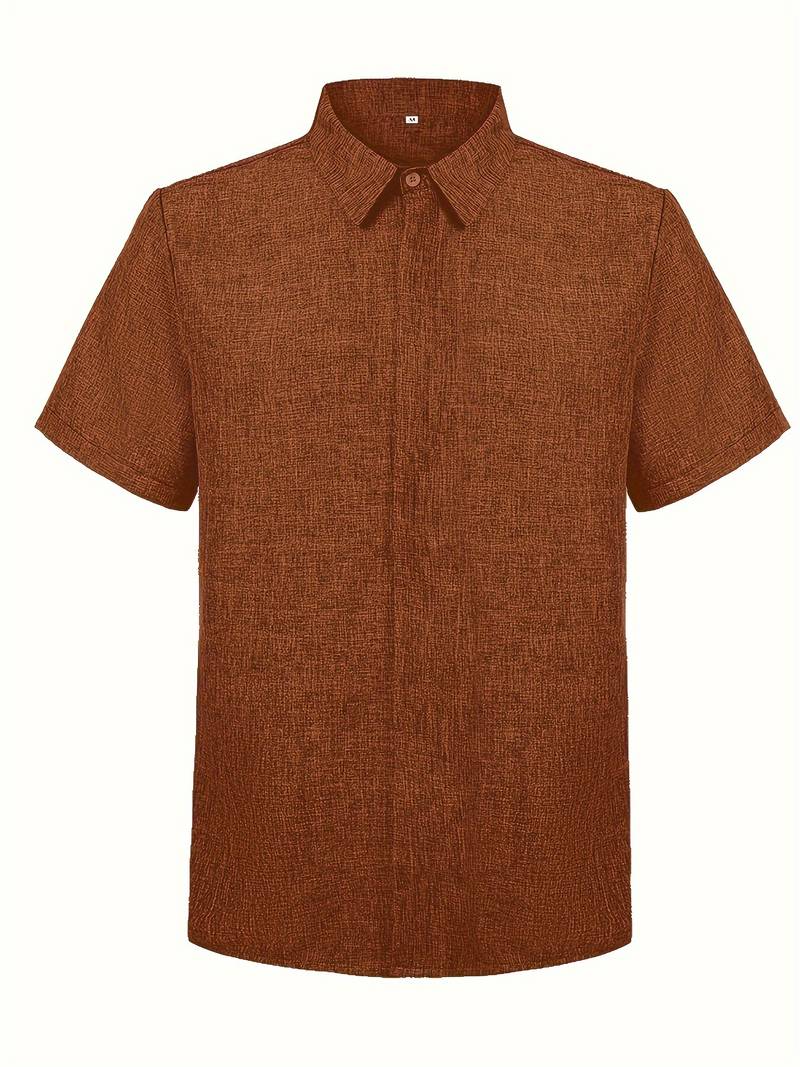 Alexander – chemise élégante à manches courtes boutonnée pour homme
