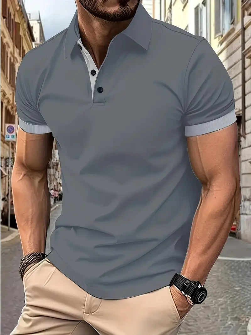 William – chemise colorblock décontractée pour homme