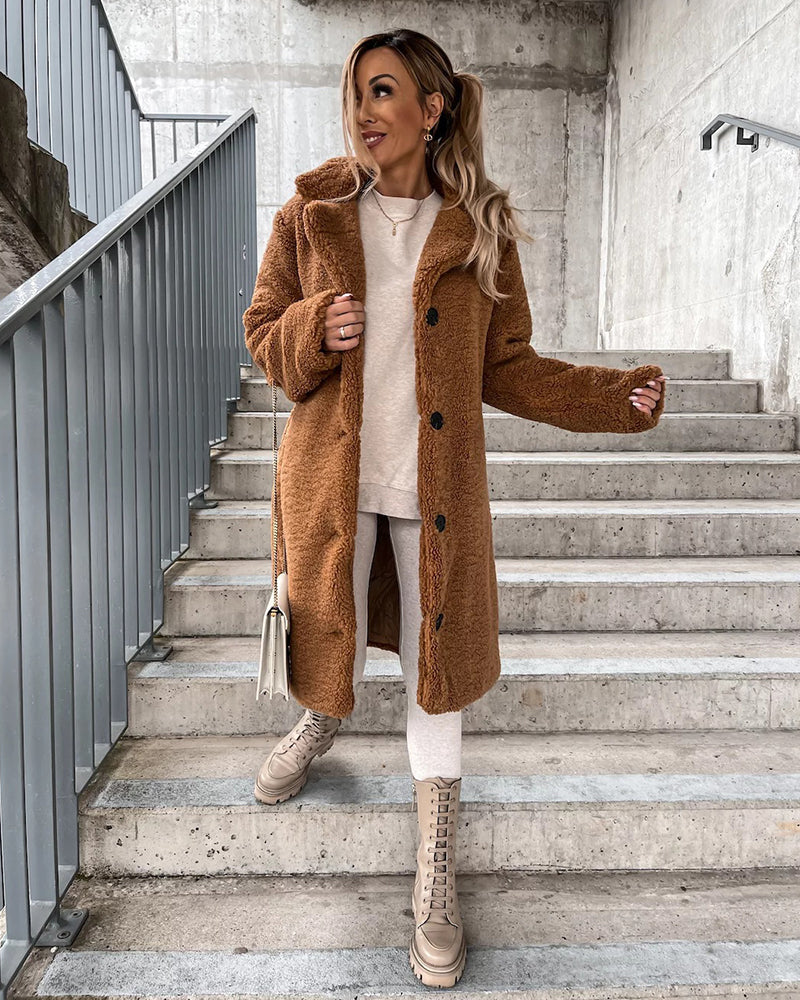 Yvain | Veste Teddy surdimensionnée en fausse fourrure