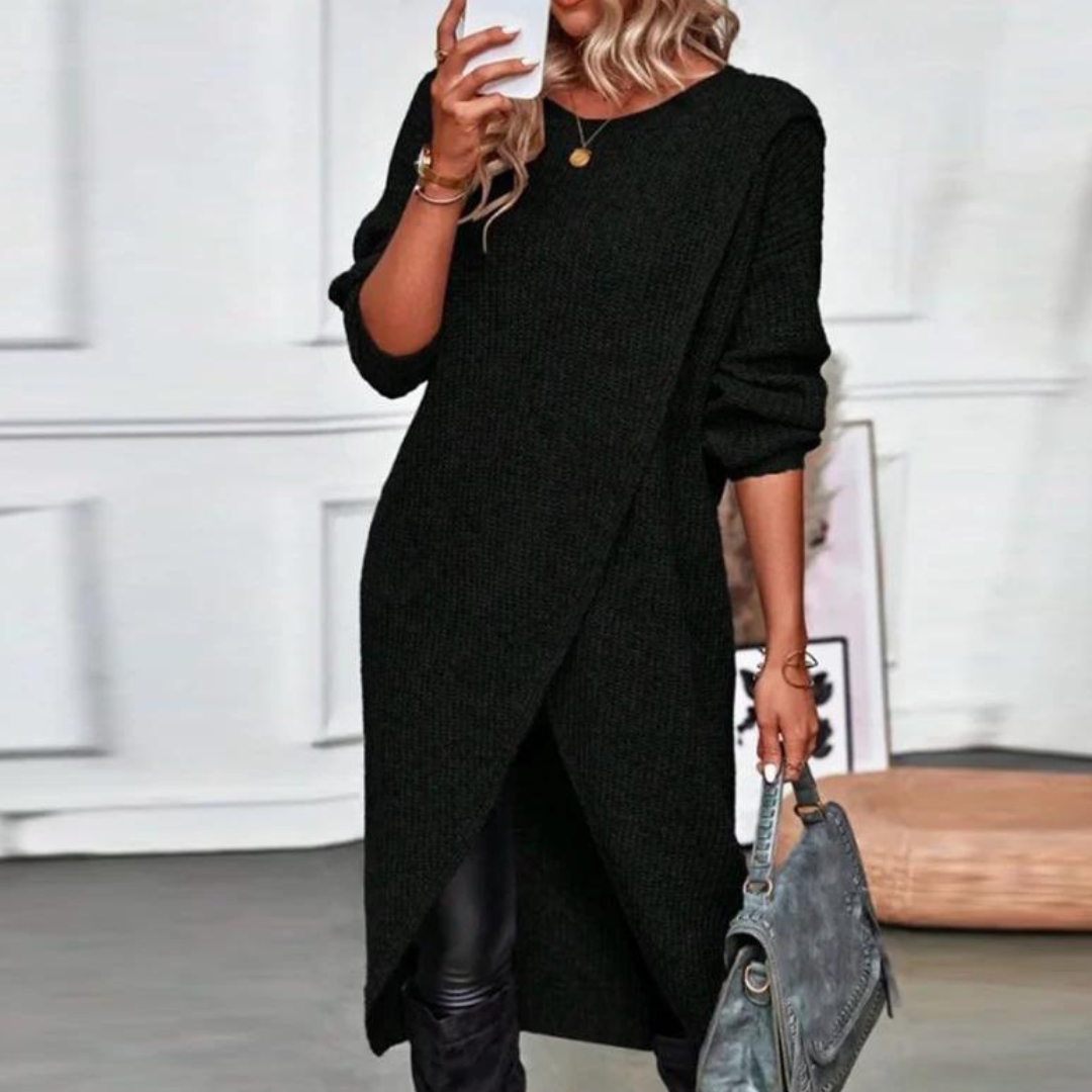 Fie - Pull pour femme - Pull long - Coupe ample