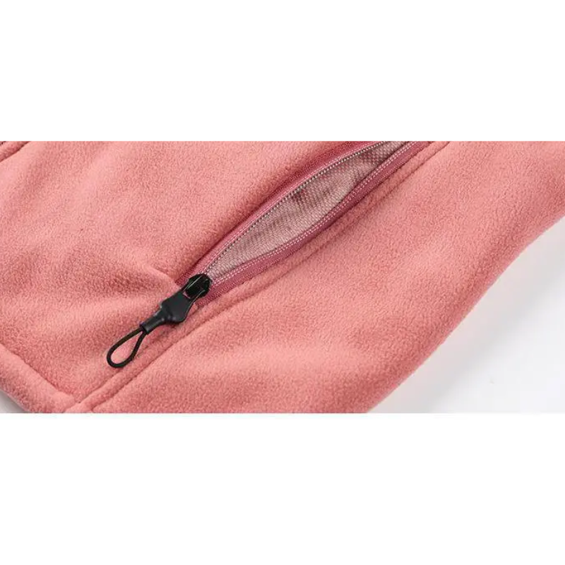 Leichte Damen-Zip-Jacke, perfekt für draußen, Fleece-Weste