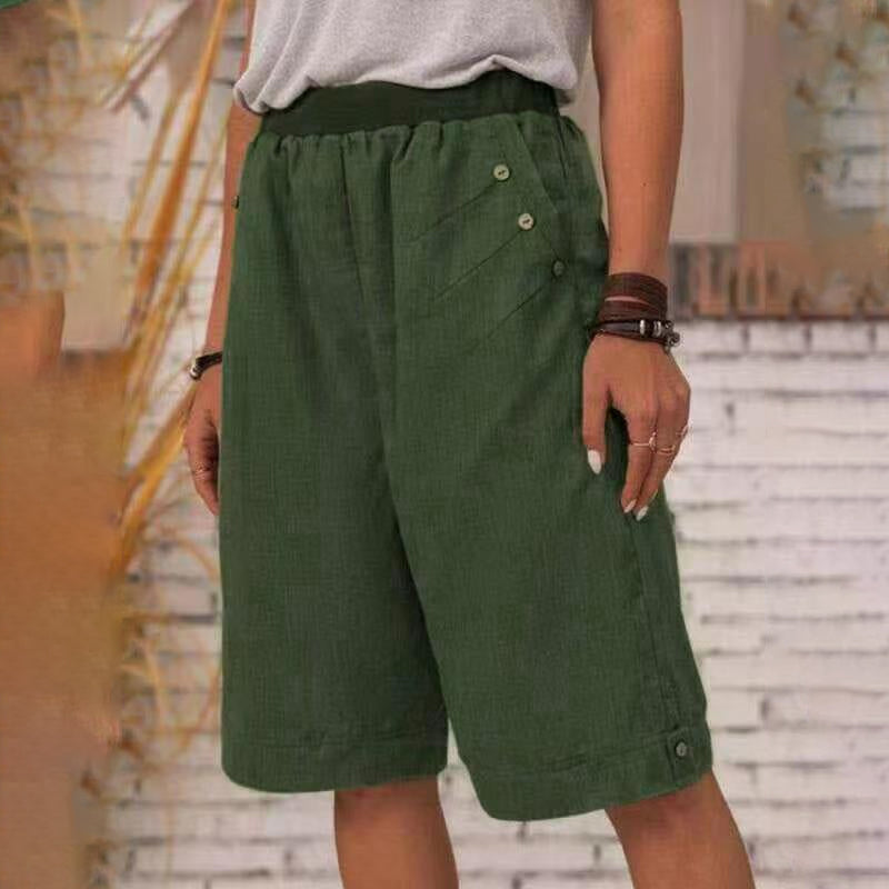 Pantalon décontracté uni pour femme