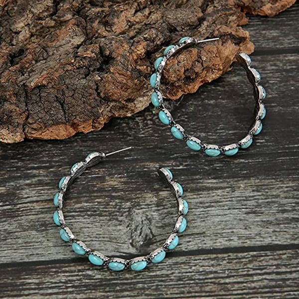 Boucles d'oreilles turquoise vintage