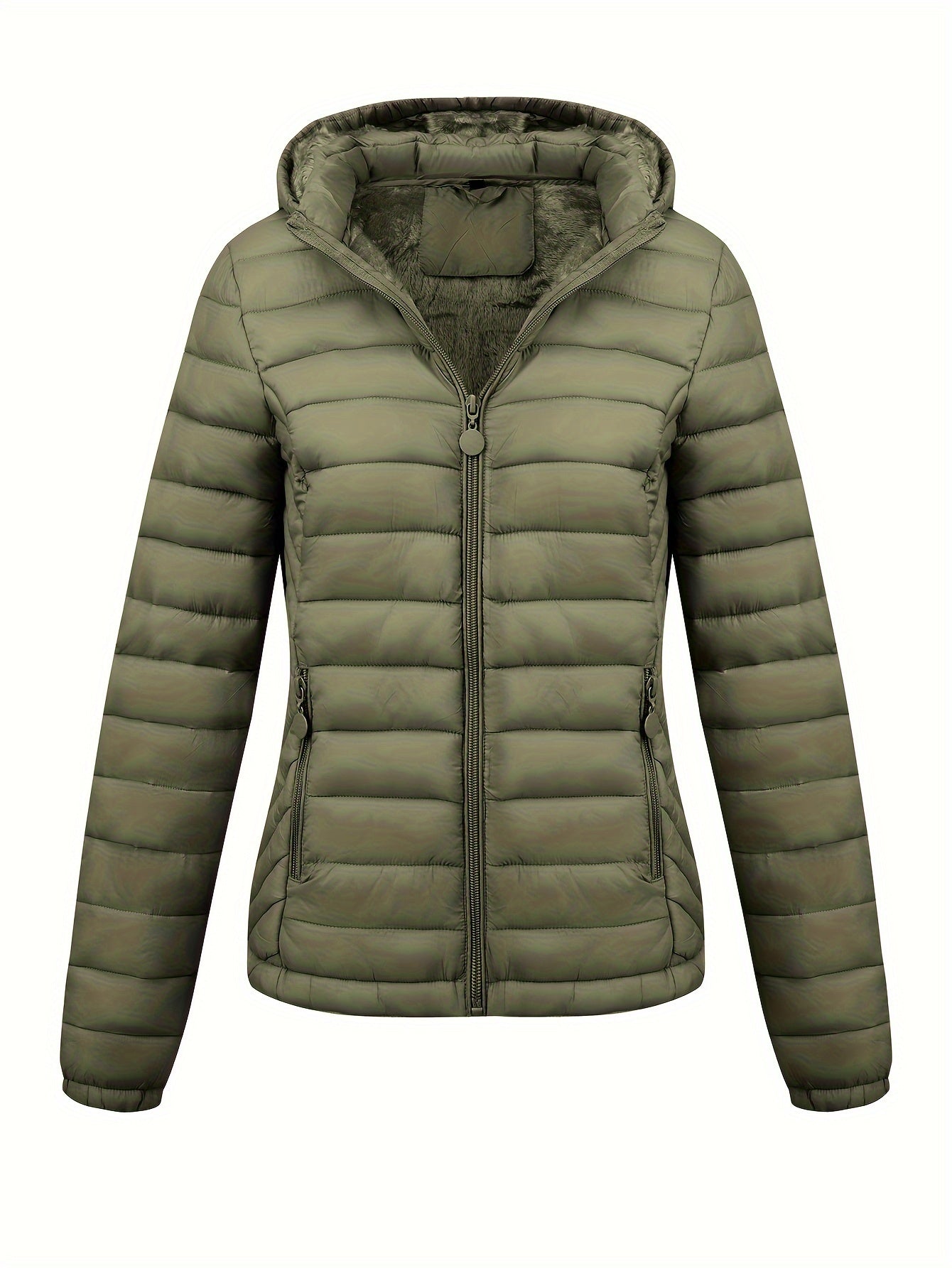 Wikran | Manteau bouffant à capuche zippé pour femme